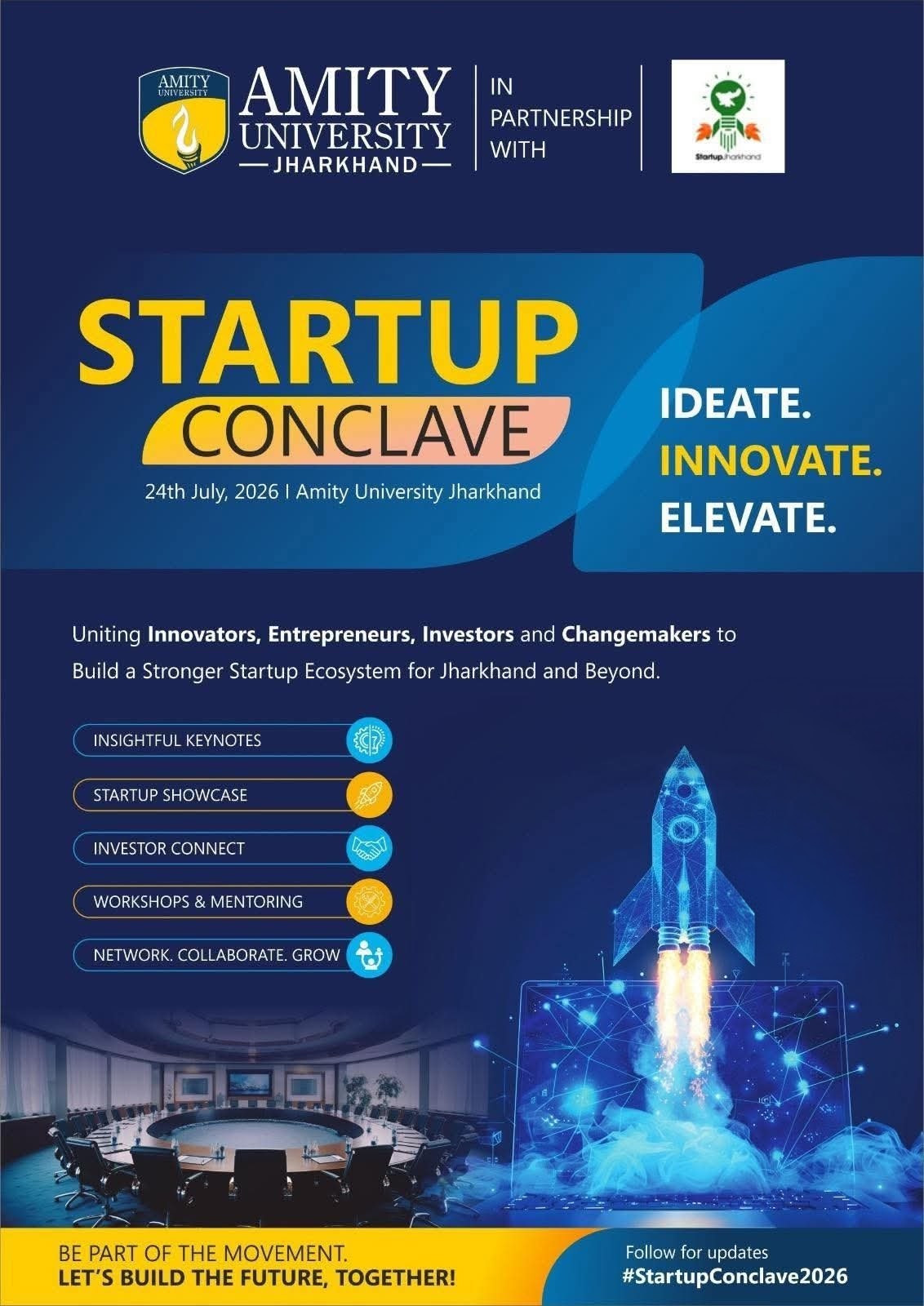 Startup Conclave 2026 | Amity University Jharkhand × Startup Jharkhand