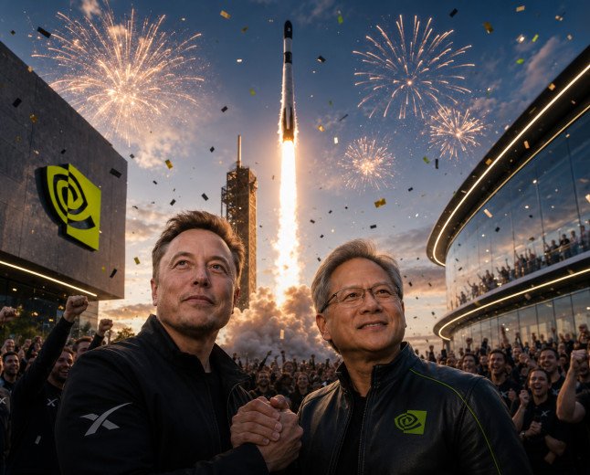 SpaceX Goes All-In on Nvidia, Announces Plans to Launch AI Data Centres Into Orbit in 2027 - Up to 1 Million Satellites
