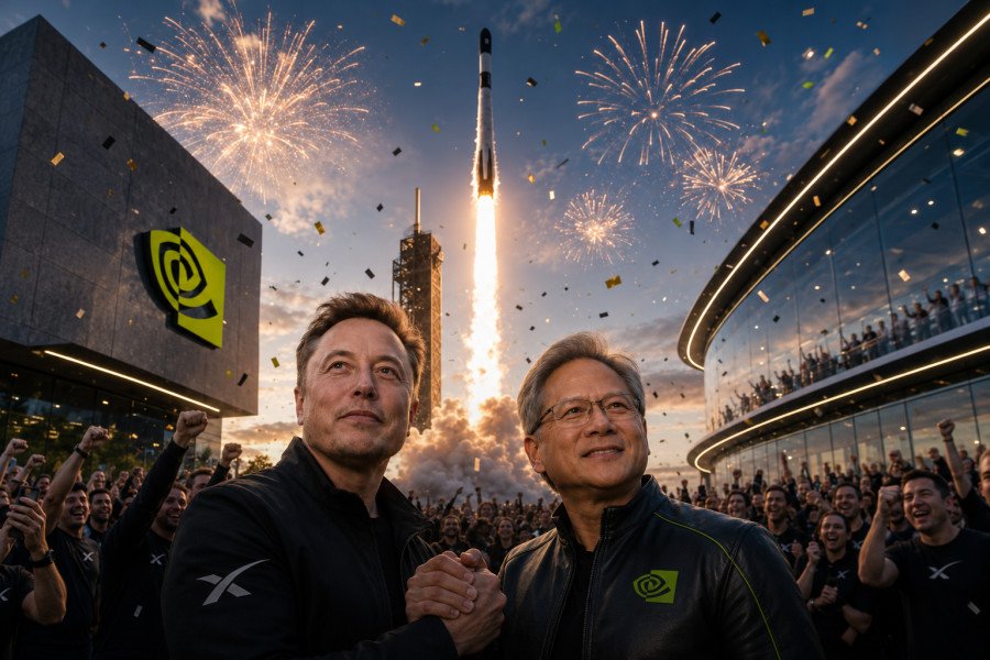 SpaceX Goes All-In on Nvidia, Announces Plans to Launch AI Data Centres Into Orbit in 2027 - Up to 1 Million Satellites